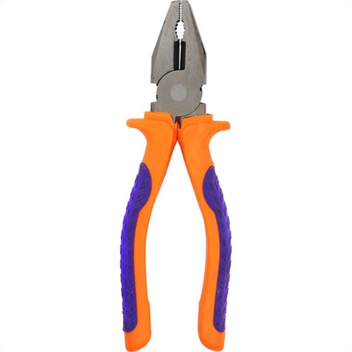 Alicate Universal Pvc Western 08''Cabo Laranja/Roxo 77/8