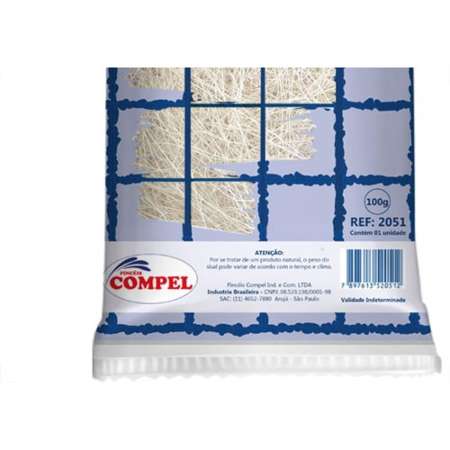 Bucha Sisal Uso Compel 100G Para Uso Geral 0,2051