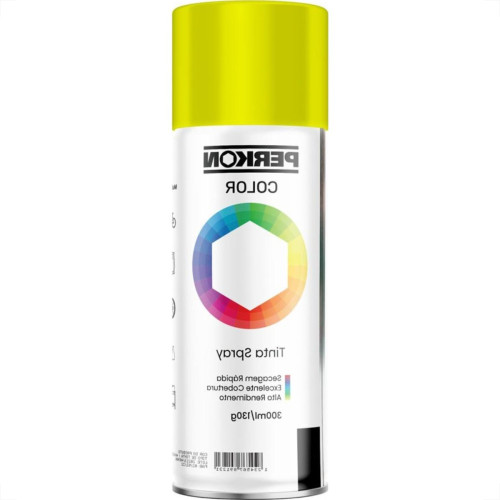Tinta Spray Perkon Luminosa Amarelo 300Ml 7173