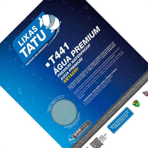 Lixa Dagua Tatu 3000 Premium - Kit C/50 