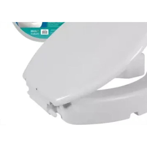 Assento Sanitario Astra Thema ''Almofadado'' Branco Retangular Tth/K*Bco-01