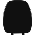Assento Sanitario Astra Thema ''Almofadado'' Preto Retangular Tth/K*Pr-02