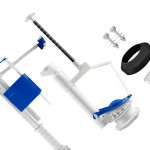 Mecanismo Acoplado Astra Kit Universal Superior Com Entrada Hidraulica Botao Cromado Mu2/S