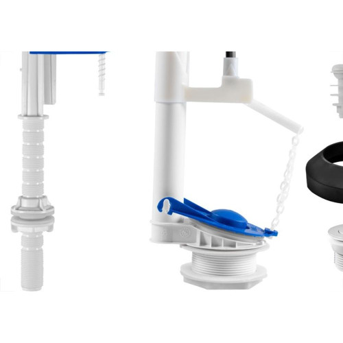 Mecanismo Acoplado Astra Kit Universal Superior Com Entrada Hidraulica Botao Cromado Mu2/S