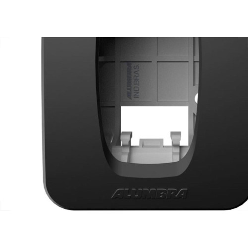 Sistema Alumbra Gracia Facil Caixa Sobrepor + Placa 1 Modulo Preta 85390 - Kit C/10 