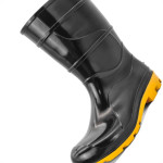 Bota Galocha Cartom 210Sa Preta Solado Amarelo Cano Medio 37 Par 003149