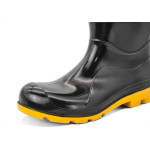 Bota Galocha Cartom 210Sa Preta Solado Amarelo Cano Medio 37 Par 003149