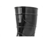 Bota Galocha Cartom 210Sa Preta Solado Amarelo Cano Medio 37 Par 003149