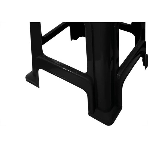 Banqueta Plastica Caixaplast Arcos Preta 140Kg Bnapr