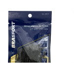 Abracadeira Nylon Brasfort Preta 2,5X 60 100 Pecas 9013