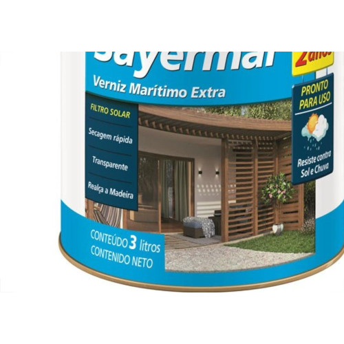 Verniz Sayerlack Maritimo Brilhante 3L Sb.2328.00Gl
