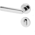 Fechadura Lafonte 880 Externa Roseta Inox Polido Redonda 55Mm -0Zk