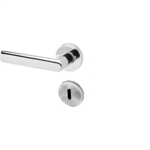 Fechadura Lafonte 880 Interna Roseta Inox Polido Redonda 55Mm -0