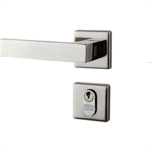 Fechadura Lafonte 456 Externa Roseta Inox Escovado Quadrada 40Mm -0Zk