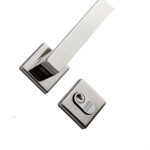 Fechadura Lafonte 456 Externa Roseta Inox Escovado Quadrada 40Mm -0Zk