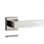Fechadura Lafonte 456 Externa Roseta Inox Escovado Quadrada 40Mm -0Zk