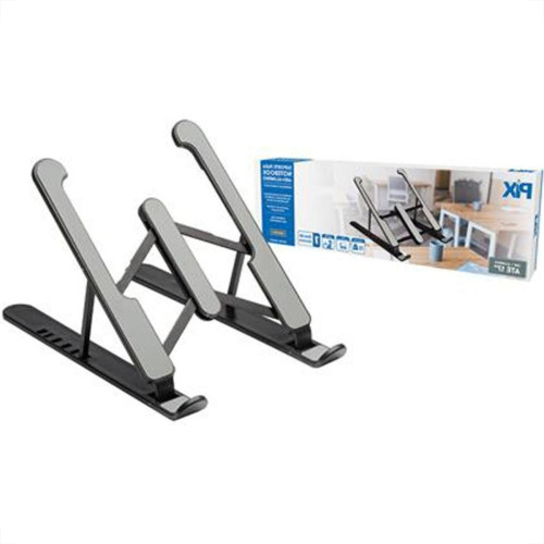 Suporte Para Notebook Pix Mini Ergonomico Dobravel Preto 079-0061