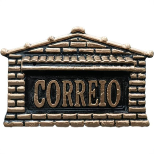 Caixa Carta Plast.''Casinha''N07 Ouro Pq