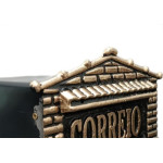 Caixa Carta Plast.''Casinha''N07 Ouro Pq