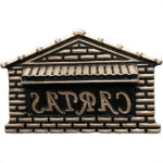 Caixa Carta Real Pl.''Casinha''N04 Ouro Md