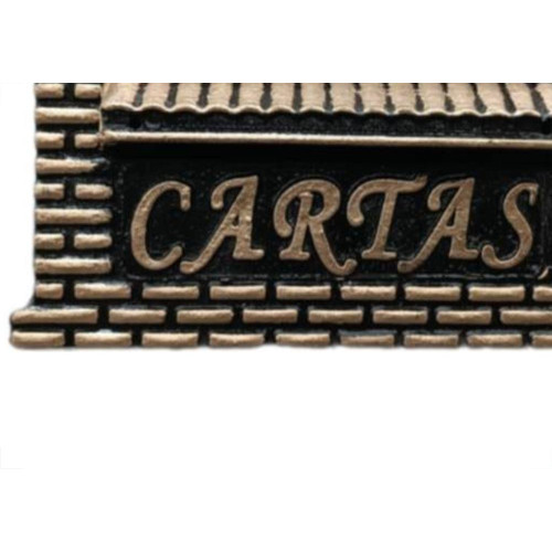 Caixa Carta Real Pl.''Casinha''N04 Ouro Md