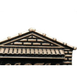 Caixa Carta Real Pl.''Casinha''N04 Ouro Md