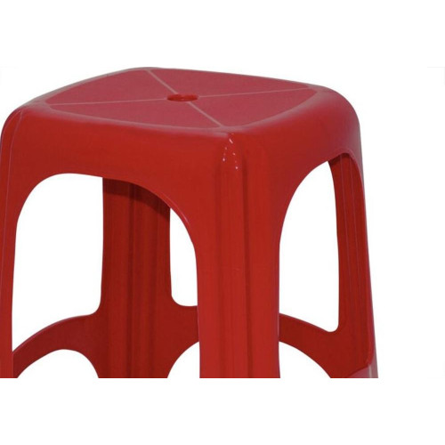 Banqueta Plastica Tramontina Niteroi Vermelha 100Kg 