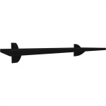 Prateleira Multiivisao Suporte Clip 20X 40 Preta Clip-2040-Ff-Pr