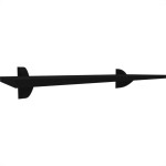 Prateleira Multiivisao Suporte Clip 20X 40 Preta Clip-2060-Ff-Pr