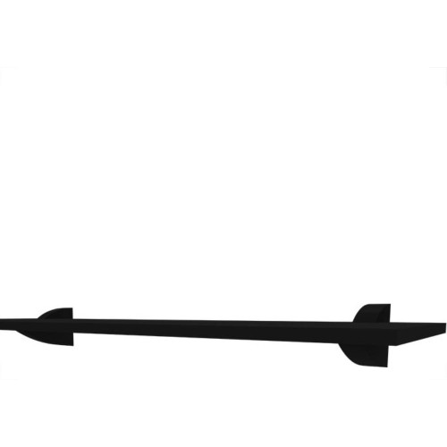 Prateleira Multiivisao Suporte Clip 20X 80 Preta Clip-2080-Ff-Pr