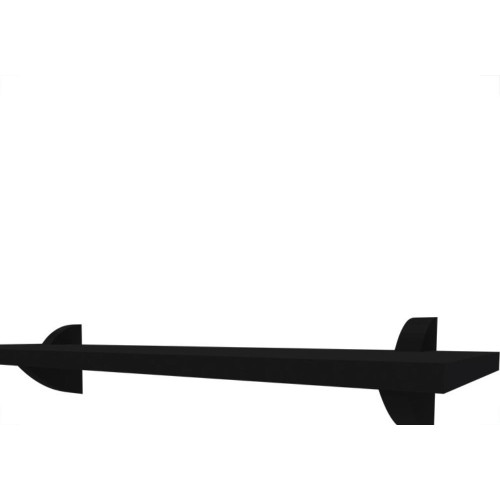Prateleira Multiivisao Suporte Clip 25X100 Preta Clip-25100-Ff-Pr