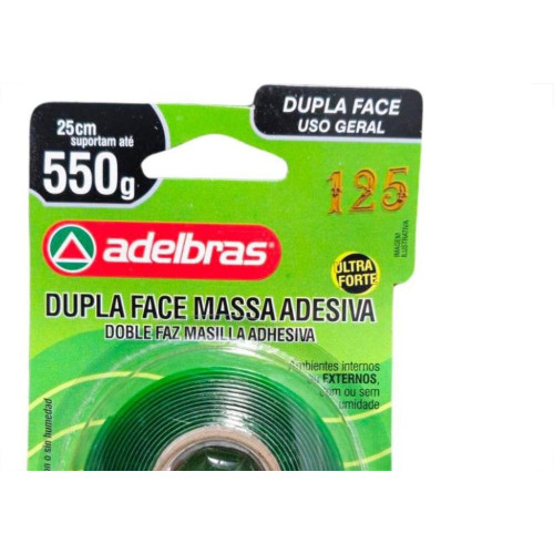 Fita Dupla Face Adelbras Int/Ext12X 2M