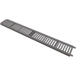 Grelha De Plastico Estrela Com Porta Grelha Linear Cinza 15X100 2078