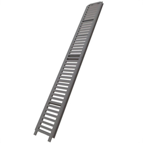 Grelha De Plastico Estrela Com Porta Grelha Linear Cinza 15X100 2078