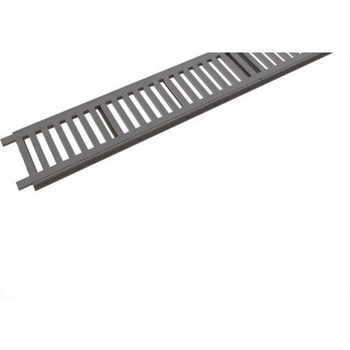 Grelha De Plastico Estrela Com Porta Grelha Linear Cinza 15X100 2078