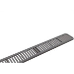 Grelha De Plastico Estrela Com Porta Grelha Linear Cinza 15X100 2078