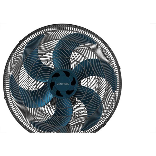 Ventilador Mesa Ventisol 6 Pas 50Cm Preto/Azul 127V 10032