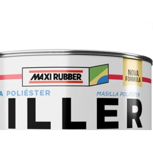 Massa Poliester Maxi Rubber Filler 900G 1Mg030