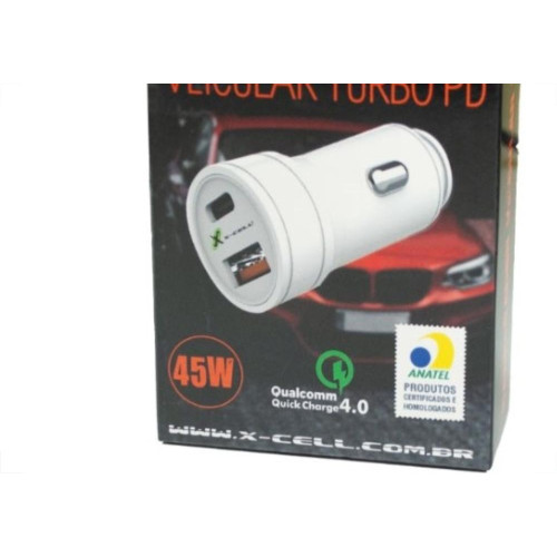 Carregador Veicular Flexgold Pd 45W Xc-V16Usb