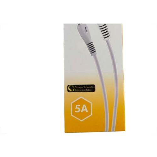 Cabo De Dados Usb Flexgold Tipo C 1M 5A Xc-Cd-127