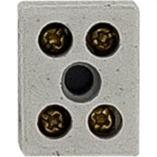 Cartela Conector Porcelana Brasfort 2 Polos 06Mm Com 1 Peca 9084