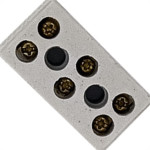 Cartela Conector Porcelana Brasfort 3 Polos 06Mm Com 1 Peca 9087