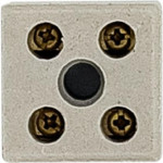 Cartela Conector Porcelana Brasfort 2 Polos 10Mm Com 1 Peca 9085