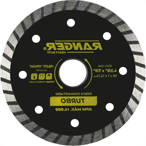 Disco Diamantado Ranger Turbo 110Mm Seco Rdd-1200