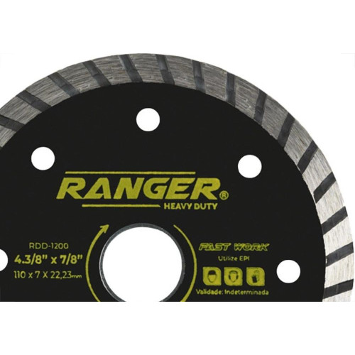 Disco Diamantado Ranger Turbo 110Mm Seco Rdd-1200
