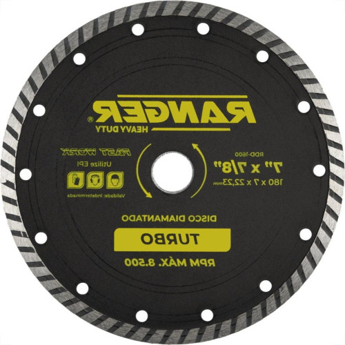 Disco Diamantado Ranger Turbo 180Mm Seco Rdd-1600