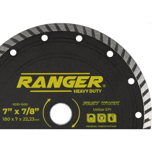 Disco Diamantado Ranger Turbo 180Mm Seco Rdd-1600