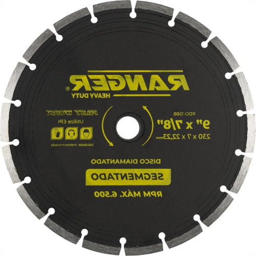 Disco Diamantado Ranger Segmentado 230Mm Seco Rdd-1500