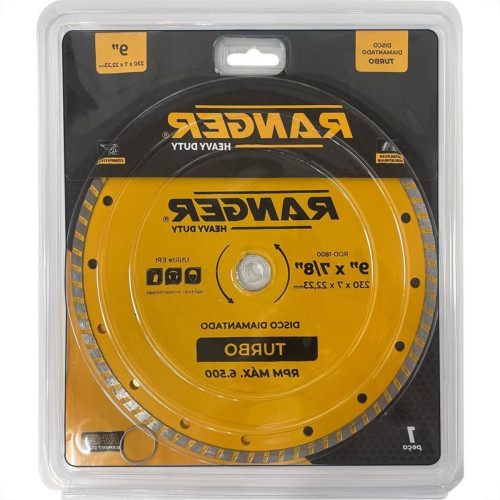 Disco Diamantado Ranger Turbo 230Mm Seco Rdd-1800