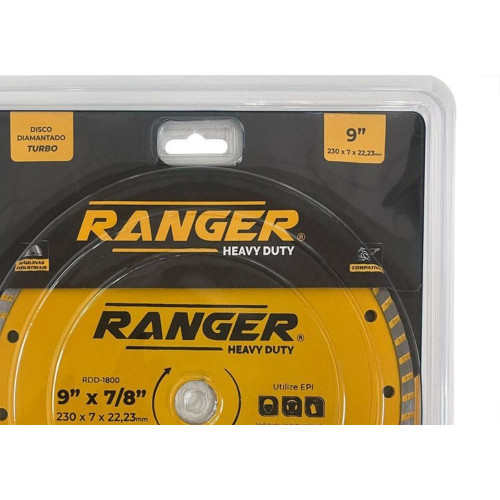 Disco Diamantado Ranger Turbo 230Mm Seco Rdd-1800